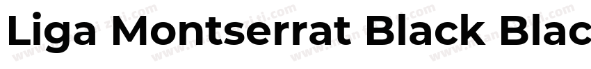 Liga Montserrat Black Black Italic字体转换